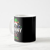 The Funny Elf Christmas Family Pajama Party Kaffeetasse (Vorderseite Links)