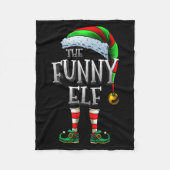 The Funny Elf Shirt Matching Family Funny Christma Fleecedecke (Vorderseite)