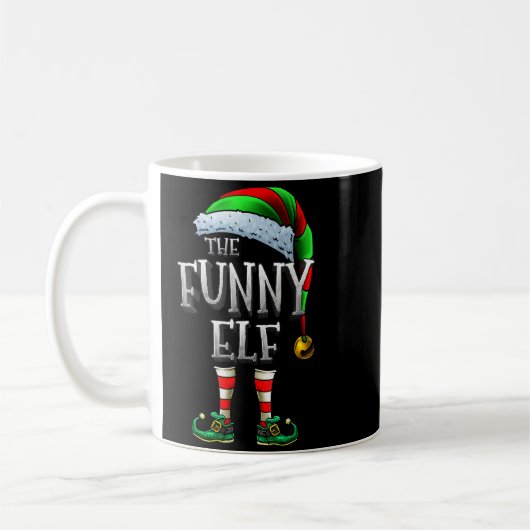 The Funny Elf Shirt Matching Family Funny Christma Kaffeetasse (Links)