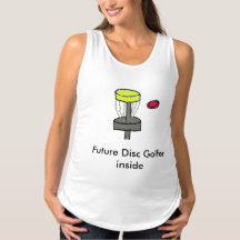 The Future Disk Golfer Inside Mutterschafts-Shirt