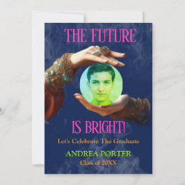 The Future Is Bright Fortune Teller Graduation Einladung