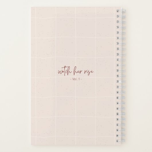 The Future Is Female Personalized Notebook Notizblock (Rückseite)