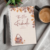 The Future Is Female Personalized Notebook Notizblock