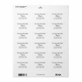 The Future Mr. and Mrs Labels, Wedding Stickers Adressaufkleber (Vorne)