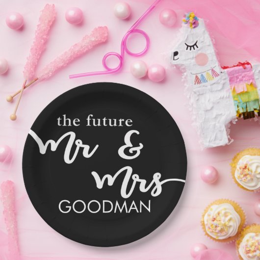 The Future Mr. and Mrs Paper Tellers (Black) Pappteller (Party)