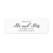 The Future Mr. and Mrs. Wedding Return Address Lab (Vorne)