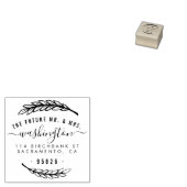 The Future Mr & Mrs. Elegant Script Rücksendeadres Gummistempel (Stempel)