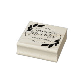 The Future Mr & Mrs Modern Wreath & Rustic Script Gummistempel (Stempel)