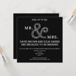 The Future Mr & Mrs Rustic Verlobung Brautparty Einladung