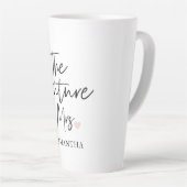 The Future Mrs and Your Name Modern Beauty Milchtasse (Rechte Ecke)