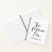 The Future Mrs and Your Name Modern Beauty Notizblock (Innenseite)