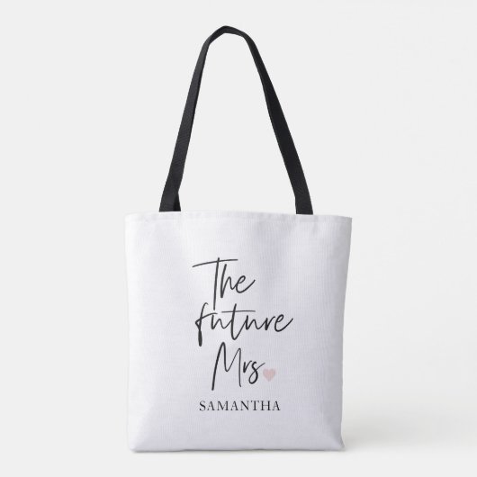The Future Mrs and Your Name Modern Beauty Tasche (Rückseite)