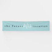 The Future Mrs. Name Schwarz-weiß Script Purist Bl Banner (Horizontal)
