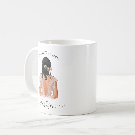 The Future Mrs. Personalized Photo Coffee Mug Kaffeetasse (Vorderseite Links)