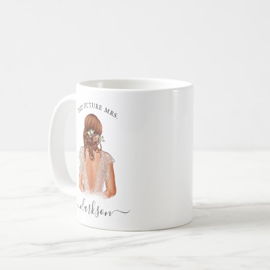 The Future Mrs. Personalized Photo Coffee Mug Kaffeetasse (Vorderseite Links)