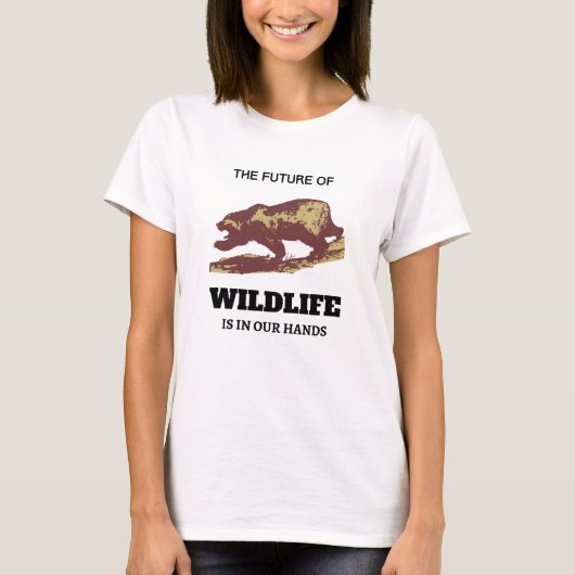 The Future Of Wildlife Is In Our Hands T-Shirt (Vorderseite)