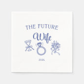 The future wife paper napkin serviette (Vorderseite)