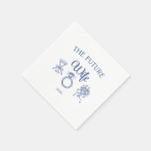 The future wife paper napkin serviette (Ecke)