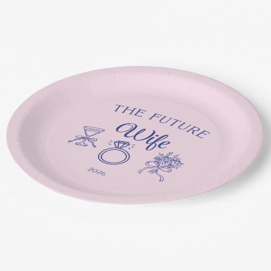 The future wife pappteller (Schrägansicht)