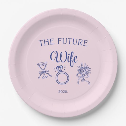 The future wife pappteller (Vorderseite)