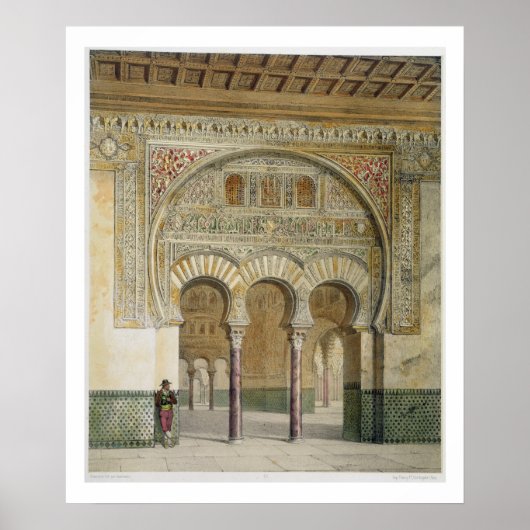The Gallery of the Court of Lions at the Alhambra, Poster (Vorne)
