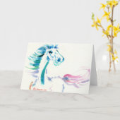 The Galloping Horse Greeting and Note Cards Karte (Gelbe Blume)