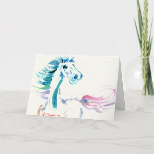 The Galloping Horse Greeting and Note Cards Karte (Vorderseite)