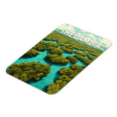 The Gambia Illustration Travel Art Vintag Magnet (Linke Seite)