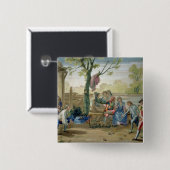 The Game der Schüsseln Button (Vorne & Hinten)