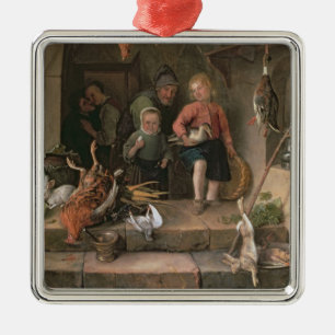 The Game-Speisekammer (Platte) Silbernes Ornament