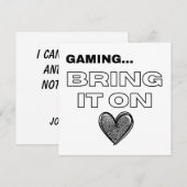 The Gamer Card (Vorne/Hinten)