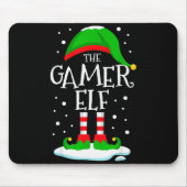 The Gamer Elf Christmas Family Matching Xmas Video Mousepad (Vorne)