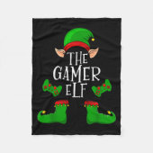 The Gamer Elf Christmas Matching Fleecedecke (Vorderseite)