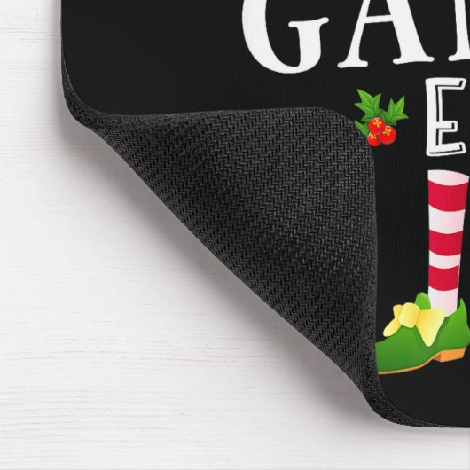 The Gamer Elf Christmas Matching Pajama Mousepad (Ecke)