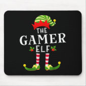 The Gamer Elf Christmas Matching Pajama Mousepad (Vorne)