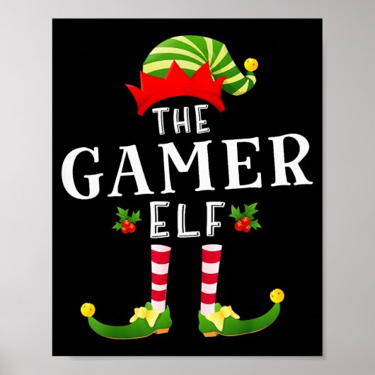 The Gamer Elf Christmas Matching Pajama Poster (Vorne)