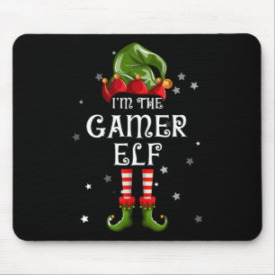 The Gamer Elf Fun Christmas Matching Family Mousepad