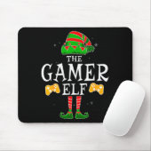 The Gamer Elf Group Matching Family Christmas Holi Mousepad (Mit Mouse)