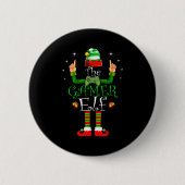 The Gamer Elf Matching Family Christmas Pajama Shi Button (Vorderseite)