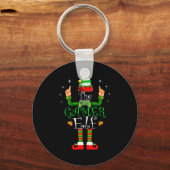 The Gamer Elf Matching Family Christmas Pajama Shi Schlüsselanhänger (Vorderseite)
