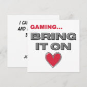 The Gamer Flat Note Card  (Vorne/Hinten)