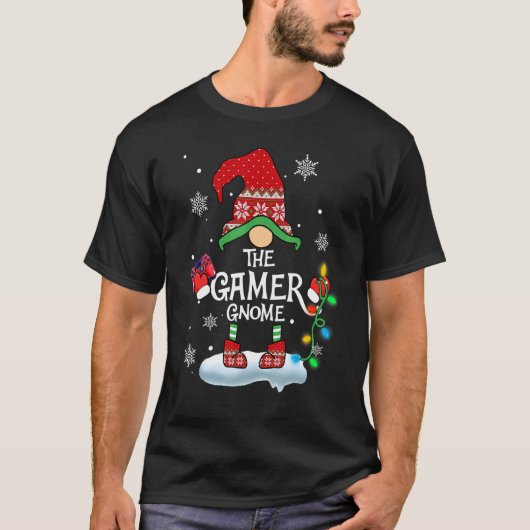 The Gamer Gnome  Xmas Merry Christmas 2 T-Shirt (Vorderseite)