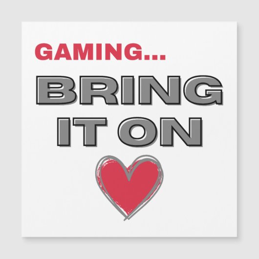 The Gamer Magnetic Card  Magnetkarte (Vorderseite)