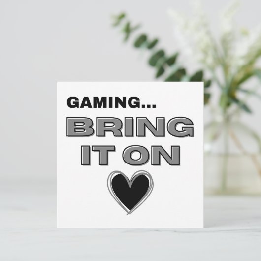 The Gamer Note Card (Stehend Vorderseite)