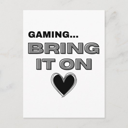 The Gamer Postcard Postkarte (Vorderseite)