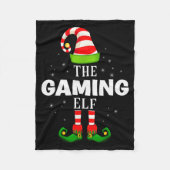 The Gaming Elf Christmas Pjs Matching Pajama  Fleecedecke (Vorderseite)
