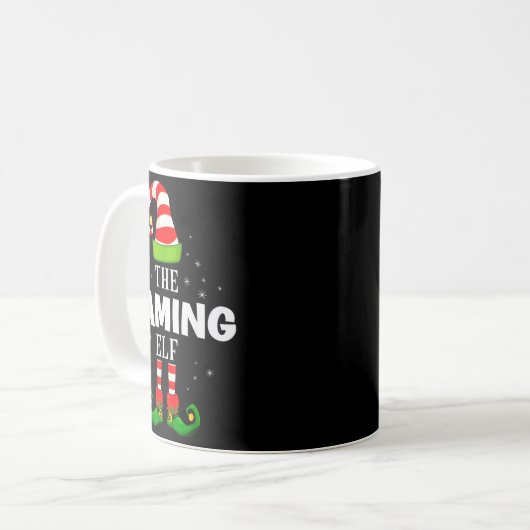 The Gaming Elf Christmas Pjs Matching Pajama Kaffeetasse (Vorderseite Links)