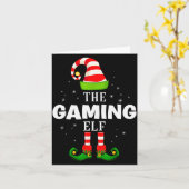 The Gaming Elf Christmas Pjs Matching Pajama Karte (Gelbe Blume)