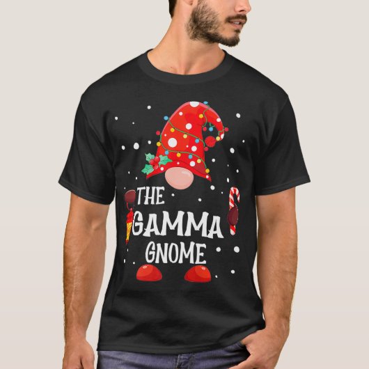 The Gamma Gnome Matching Family Christmas Gnome Pa T-Shirt (Vorderseite)