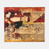 The Gangster's Blonde Girl Fleecedecke (Vorderseite (Horizontal))